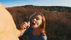 Many Vids - Teen throat fucking outdoors HD