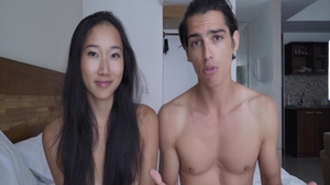 Cumshot in hotel young asian in HD