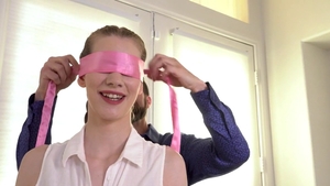 Pigtailed Nym Fleurette cuckold