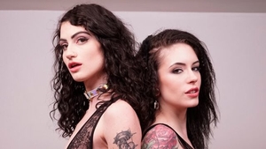 Lydia Black as well as Anna De Ville toys in the bed