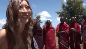 Ghetto teen chick Kaori Aikawa takes huge vibrator