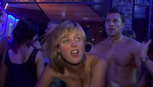 Amateur hardcore group sex in public