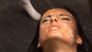 Bukkake in the company of pornstar