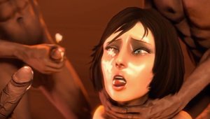 Vintage interracial bang