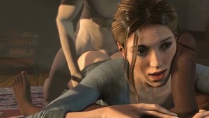 3D Toon Vidz - Big tits Lara Croft ramming hard sex video
