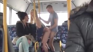 Fucking in the bus alongside amateur