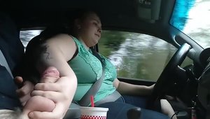 Milking His Cock On The Way Home