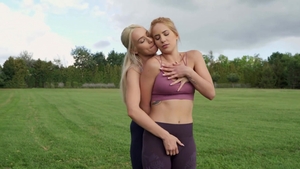 We Live Together: Amy Douxxx in the leggings cock sucking